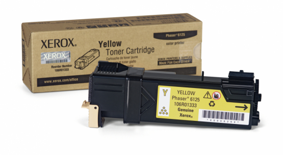 Xerox Phaser 6125 Yellow Toner Cartridge (106R01333) 
