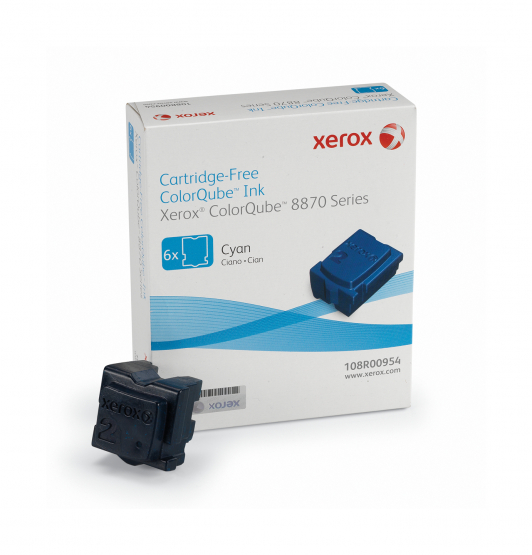 Xerox ColorQube 8870 / 8880 Cyan Ink Cartridge (108R00954) 
