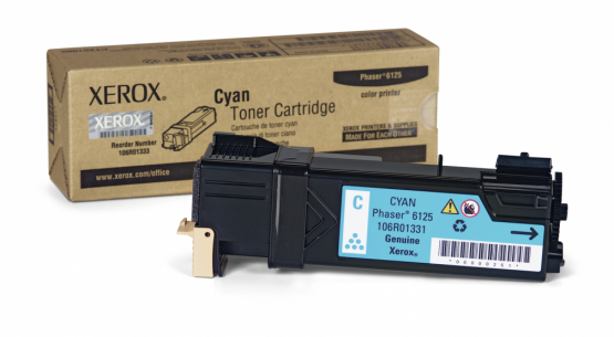 Xerox Phaser 6125 Cyan Toner Cartridge (106R01331) 