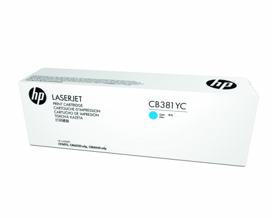 HP Cyan Original Contract Toner Cartridge - Extra High Capacity (CB381YC) 