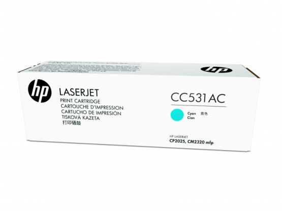 HP CLJ CP2025/CM2320MFP Cyan Orginal Contract Toner Cartridge (CC531AC) 