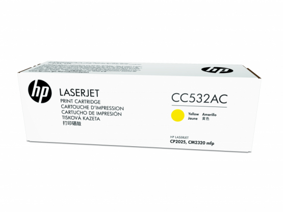 HP CLJ CP2025/CM2320MFP Yellow Orginal Contract Toner Cartridge (CC532AC) 