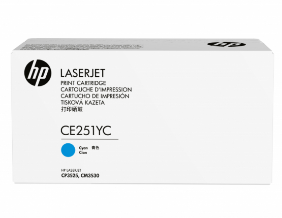 HP Cyan Original Contract Toner Cartridge - Extra High Capacity (CE251YC) 