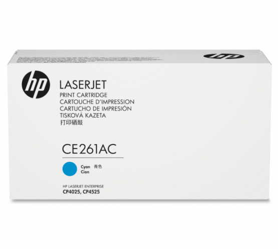 HP Cyan Orginal Contract Toner Cartridge (CE261AC) 