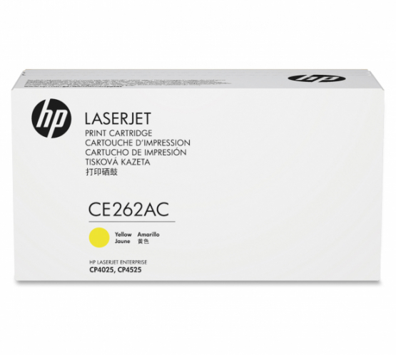 HP Yellow Orginal Contract Toner Cartridge (CE262AC) 