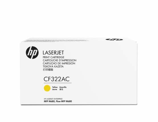 HP Yellow Original Contract Toner Cartridge (CF322AC) 
