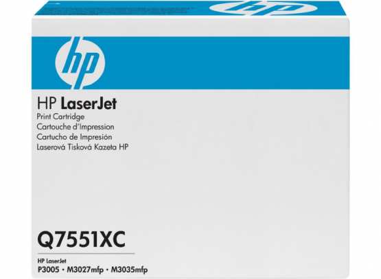 HP Black Original Contract Toner Cartridge - High Capacity (Q7551XC) 