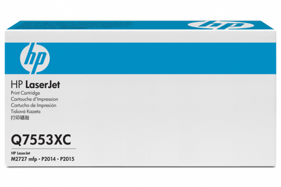 HP Black Original Contract Toner Cartridge - High Capacity (Q7553XC) 