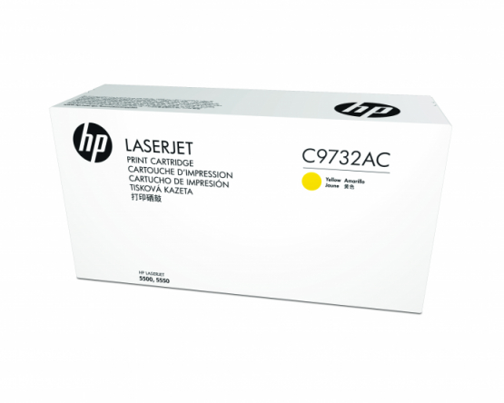 HP CLJ 5500/5550 Yellow Orginal Contract Toner Cartridge (C9732AC) 