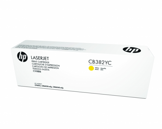 HP Yellow Original Contract Toner Cartridge - Extra High Capacity (CB382YC) 