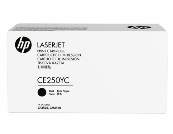 HP Black Original Contract Toner Cartridge - Extra High Capacity (CE250YC) 