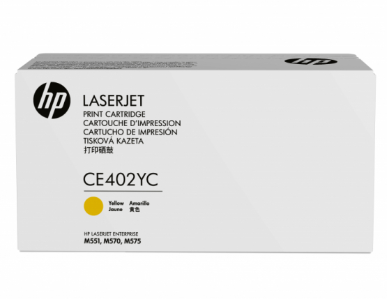 HP Yellow Orginal Contract Toner Cartridge - Extra High Capacity (CE402YC) 