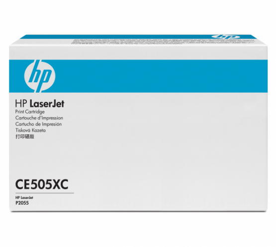 HP Black Original Contract Toner Cartridge - High Capacity (CE505XC) 
