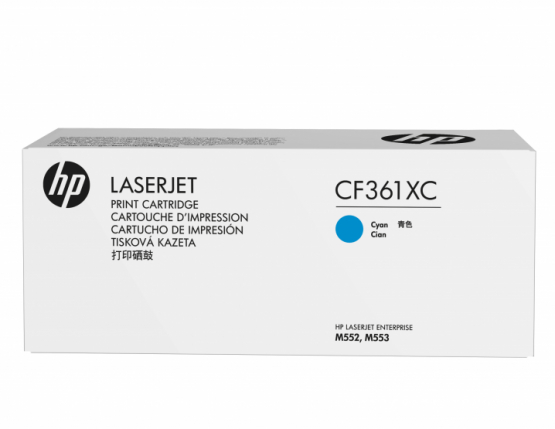 HP Cyan Orginal Contract Toner Cartridge - High Capacity (CF361XC) 