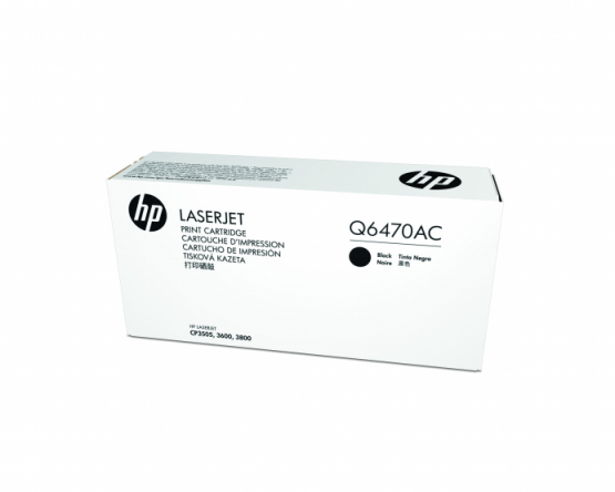 HP CLJ 3600/3800/CP3505 Black Orginal Contract Toner Cartridge (Q6470AC) 