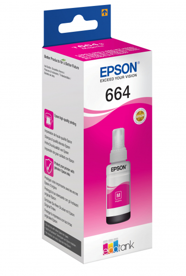 Epson 664 Ecotank Magenta Ink Bottle (70ml) (C13T664340) 