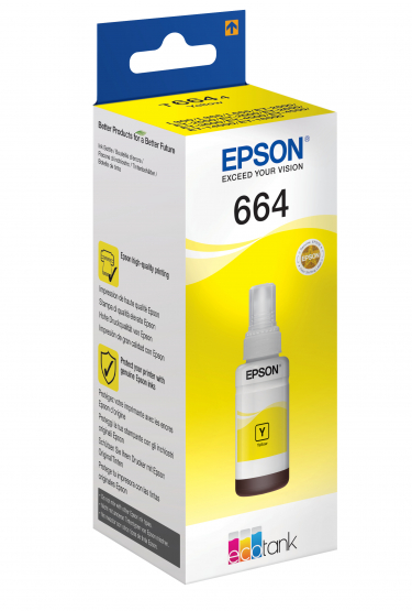Epson 664 Ecotank Yellow ink bottle (70ml) (C13T664440) 