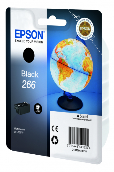 Epson 266 (Globe) Black Ink Cartridge (C13T26614010) 