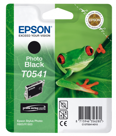 Epson T0541 (Frog) Photo Black Ink Cartridge - Ultra Chrome Hi-Gloss (C13T05414010) 