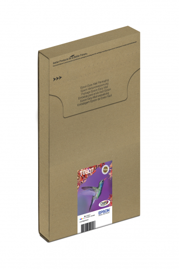 Epson T0807 (Hummingbird) Multi-Pack 6-colours - Claria Photographic Ink (EasyMail) (C13T08074510) 