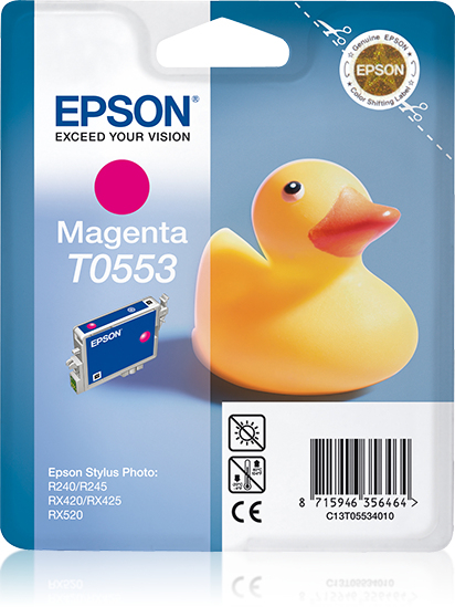 Epson T0553 (Duck) Magenta Ink Cartridge (C13T05534010) 