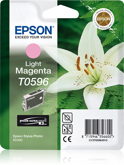 Epson T0596 (Lily) Light Magenta Ink Cartridge - Ultra Chrome K3 (C13T05964010) 