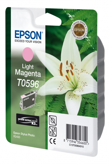 Epson T0596 (Lily) Light Magenta Ink Cartridge - Ultra Chrome K3 (C13T05964010) 