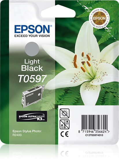 Epson T0597 (Lily) Light Black Ink Cartridge - UltraChrome K3(C13T05974010) 