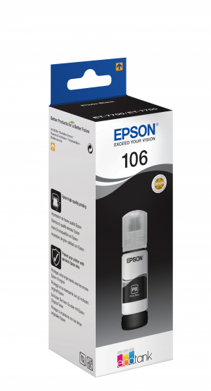 Epson 106 EcoTank Photo Black Ink Bottle (C13T00R140) 