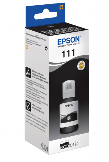 Epson 111 EcoTank Pigment Black Ink Bottle (C13T03M140) 