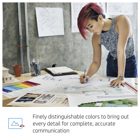 HP 727 Cyan Original DesignJet Ink Cartridge (B3P19A) 