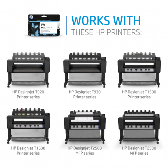 HP 727 Magenta Original DesignJet Ink Cartridge (B3P20A) 