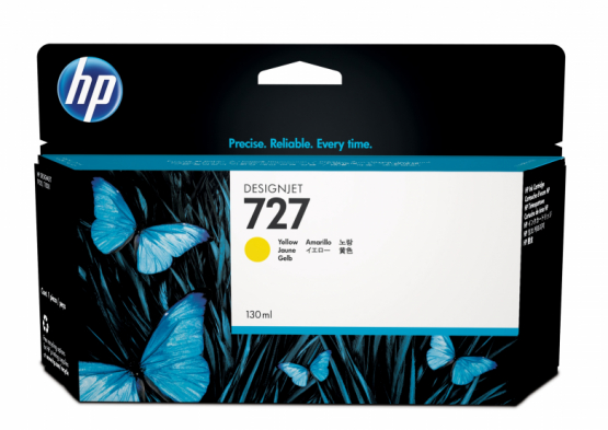 HP 727 Yellow Original DesignJet Ink Cartridge (B3P21A) 