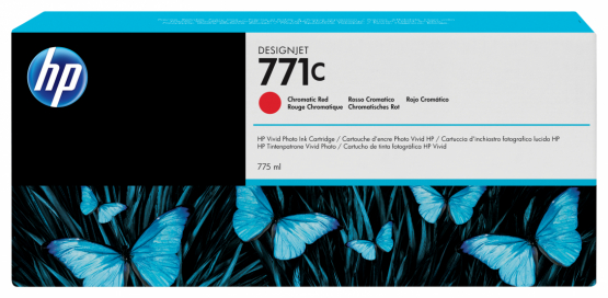 HP 771C Chromatic Red DesignJet Ink Cartridge (B6Y08A) 