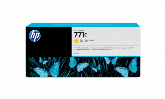 HP 771C Yellow Original DesignJet Ink Cartridge (B6Y10A) 