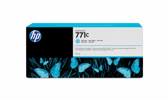 HP 771C Light Cyan Original DesignJet Ink Cartridge (B6Y12A) 