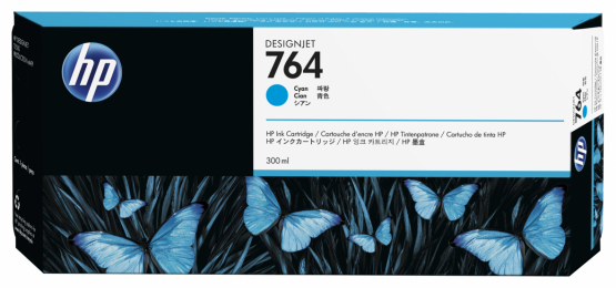 HP 764 Cyan Original DesignJet Ink Cartridge (C1Q13A) 