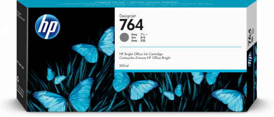 HP 764 Gray Original DesignJet Ink Cartridge (C1Q18A) 