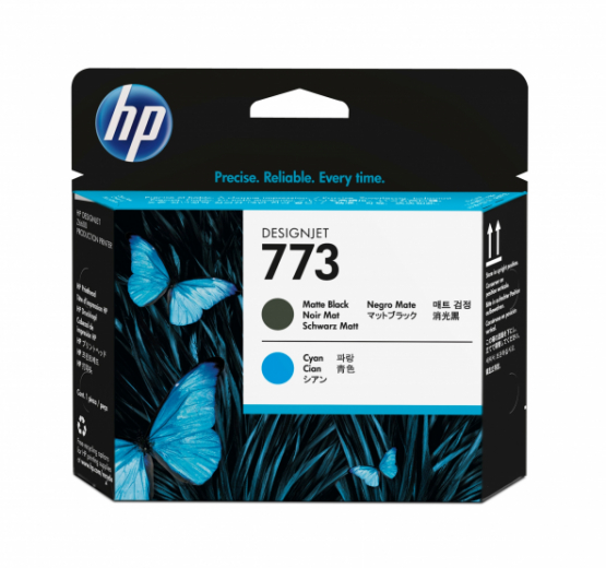HP 773 Matte Black/Cyan Original DesignJet Printhead (C1Q20A) 