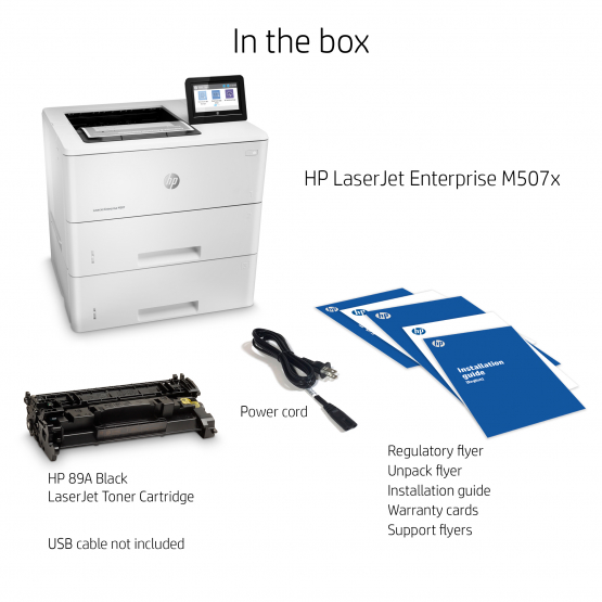 HP LaserJet Enterprise M507x Printer (1PV88A#B19) 