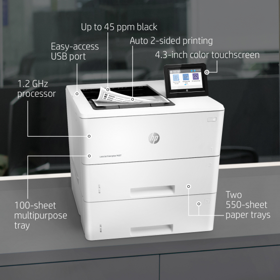 HP LaserJet Enterprise M507x Printer (1PV88A#B19) 