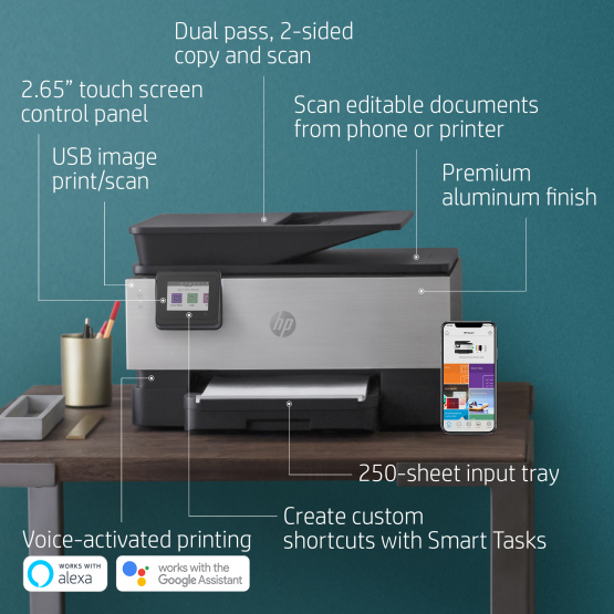 HP OfficeJet Pro 9019 Inkjet Printer (1KR55B#BHC) 