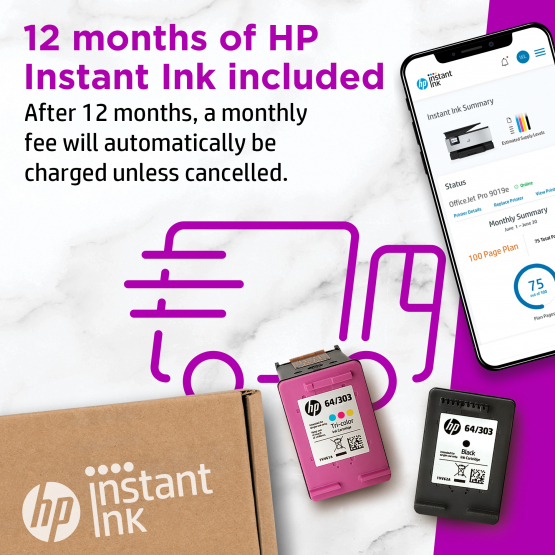 HP OfficeJet Pro 9019e Inkjet All-in-One Printer (22A59B#687) 