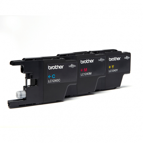 Brother LC-1240 Ink Cartridges Tri-Colour - Cyan, Magenta, Yellow (LC1240RBWBP) 