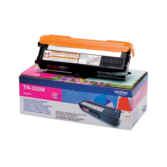 Brother TN-320M Magenta Toner Cartridge (TN320M) 