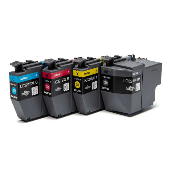 Brother LC-3219XL Ink Cartridge Multi-Pack - Black, Cyan, Magenta, Yellow - High Capacity (LC3219XLVAL) 
