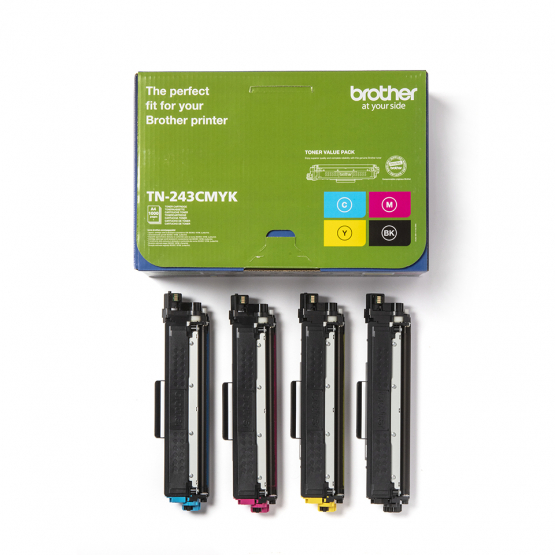 Brother TN-243CMYK Toner CartridgeMulti-Pack - Black, Cyan, Magenta, Yellow (TN243CMYK) 