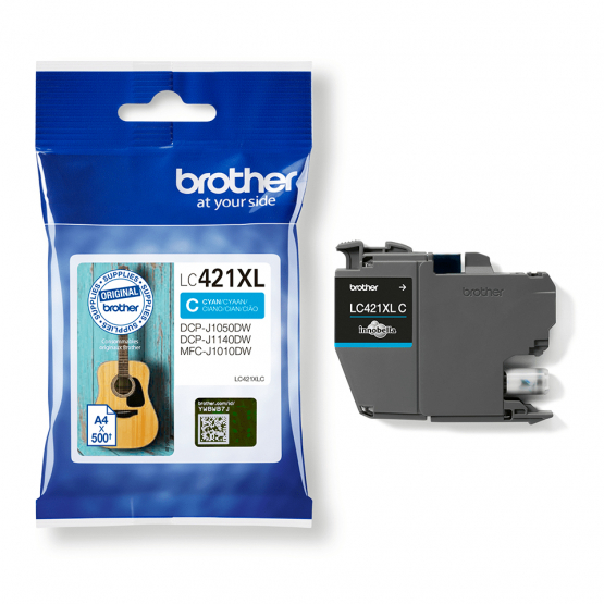 Brother LC421XLC Cyan Ink Cartridge - High Capacity (LC421XLC) 