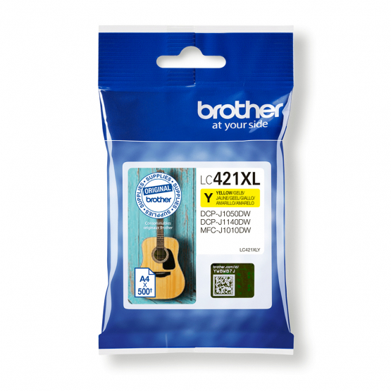 Brother LC421XLY Yellow Ink Cartridge - High Capacity (LC421XLY) 