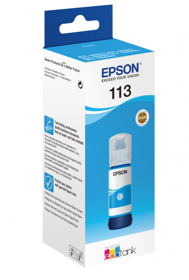 Epson 113 Ecotank Cyan Ink Bottle (C13T06B240) 